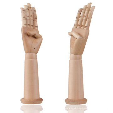 wooden dummy arms flexible display hands mannequin wood hand for wrist watch display jewelry hand display